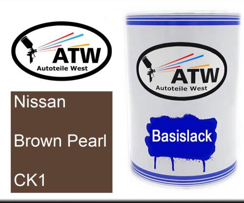 Nissan, Brown Pearl, CK1: 500ml Lackdose, von ATW Autoteile West.